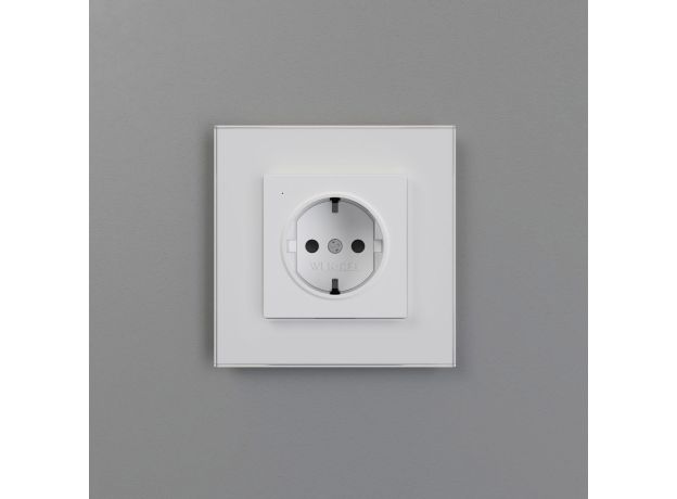 Розетка с подсветкой W (белый матовый) W1171461