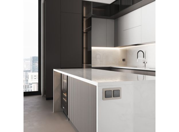 Розетка влагозащ. с зазем. с защит. крышкой и шторками N (графит рифленый) W1171204W1171204