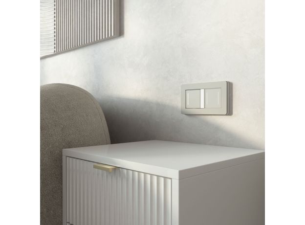 Сенсорный выключатель одноклавишный с подсветкой (дымчатый) W4512014