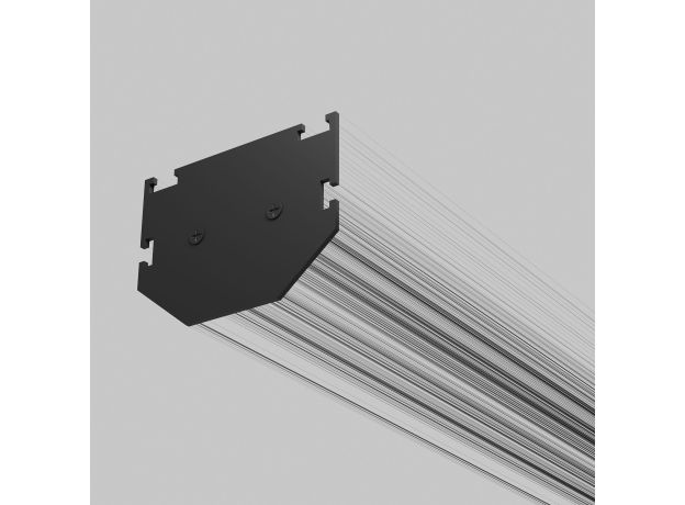 Slim Magnetic Комплект заглушек для шинопровода в натяжной потолок: торцевая и внутренняя черный 85233/00