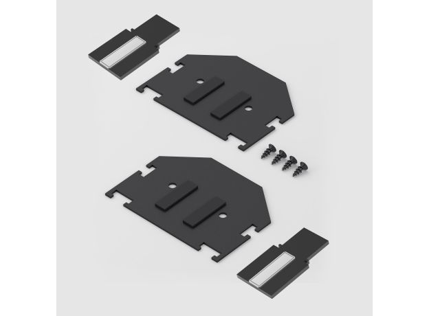Slim Magnetic Комплект заглушек для шинопровода в натяжной потолок: торцевая и внутренняя черный 85233/00