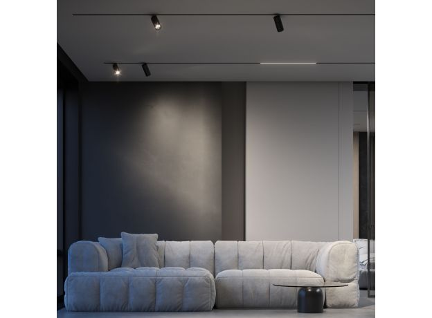 Slim Magnetic Трековый светильник 13W 4000K Kars черный 85524/01