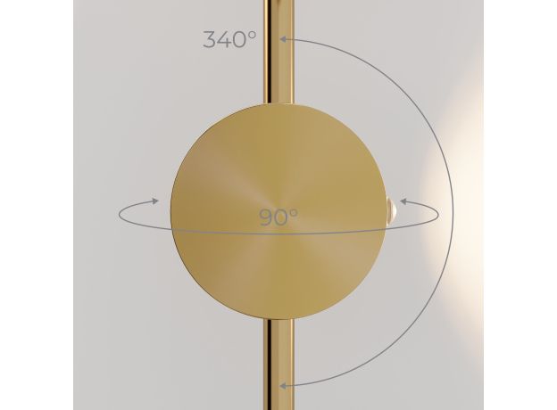 Светильник настенный светодиодный Illume латунь 3000K 40154/LED