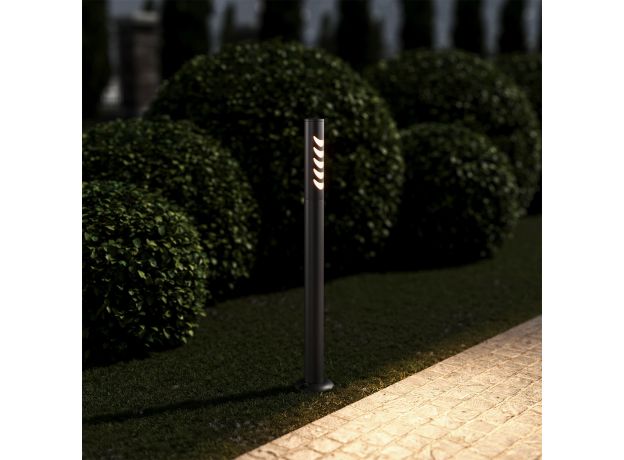 Светильник садово-парковый Smile 6w 3000K черный 35188/F