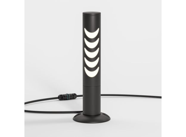 Светильник садово-парковый Smile 6w 3000K черный 35188/S