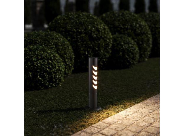 Светильник садово-парковый Smile 6w 3000K черный 35188/S