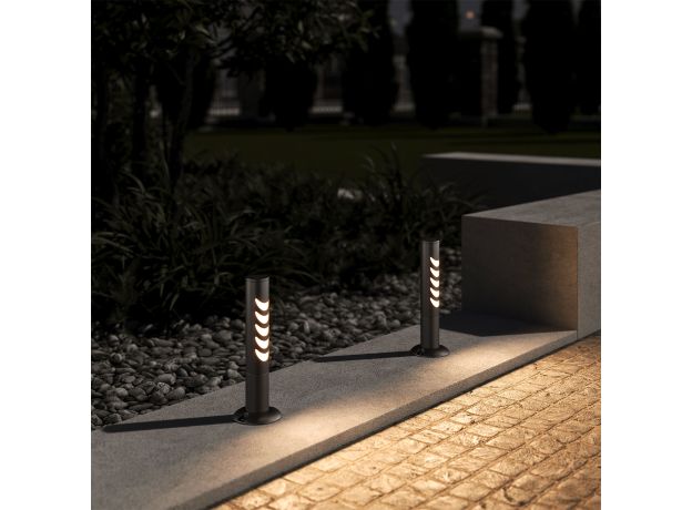 Светильник садово-парковый Smile 6w 3000K черный 35188/S