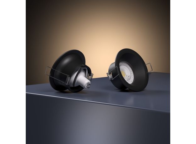 Светильник встраиваемый Andi GU10 черный IP44 25061/01