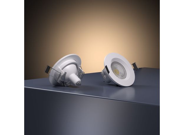 Светильник встраиваемый City GU10 белый IP44 25060/01