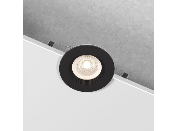 Светильник встраиваемый City GU10 черный IP44 25060/01