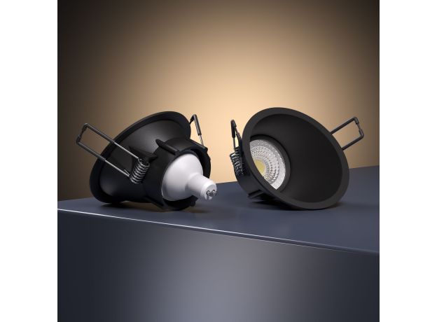 Светильник встраиваемый Side GU10 черный 25059/01