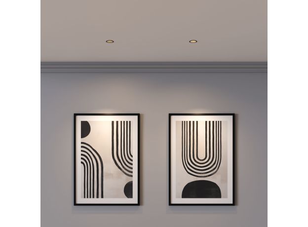 Светильник встраиваемый Side GU10 черный 25059/01