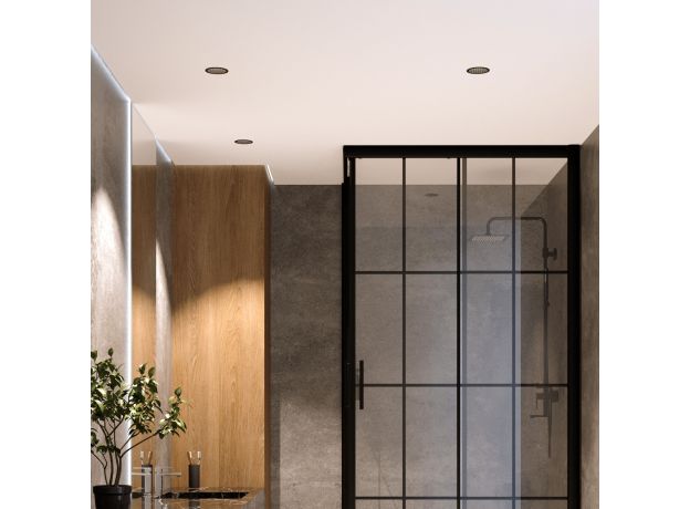 Светильник встраиваемый светодиодный Arco 12W 3000K черный жемчуг IP44 15274/LED