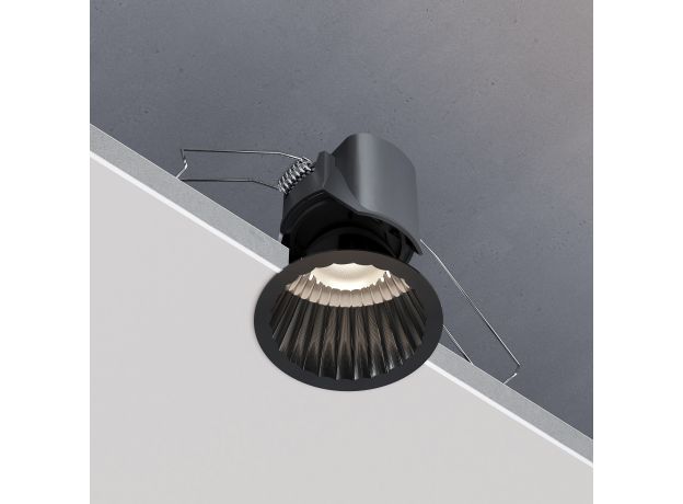 Светильник встраиваемый светодиодный Arco 12W 4000K черный жемчуг IP44 15274/LED