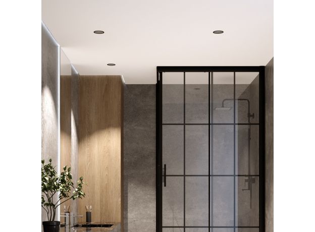 Светильник встраиваемый светодиодный Arco 12W 4000K черный жемчуг IP44 15274/LED