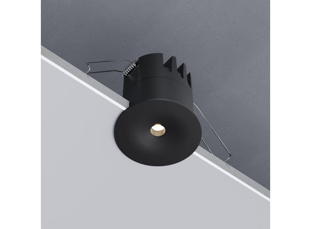 Светильник встраиваемый светодиодный Binnie 12W 3000K черный 15275/LED