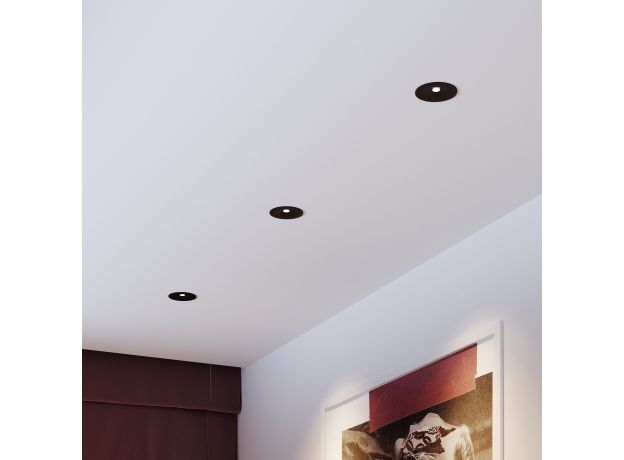 Светильник встраиваемый светодиодный Binnie 12W 3000K черный 15275/LED