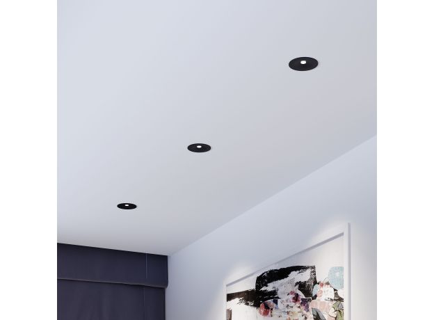 Светильник встраиваемый светодиодный Binnie 12W 4000K черный 15275/LED