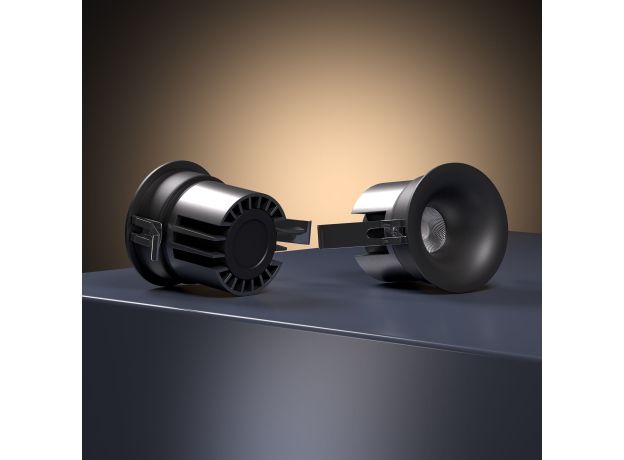 Светильник встраиваемый светодиодный Bliss 15W 4000K черный 25070/LED