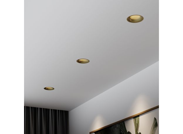 Светильник встраиваемый светодиодный Bliss 15W 4000K латунь 25070/LED