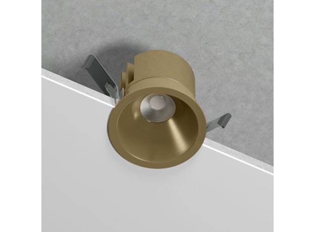 Светильник встраиваемый светодиодный Forte 15W 4000K латунь 25071/LED