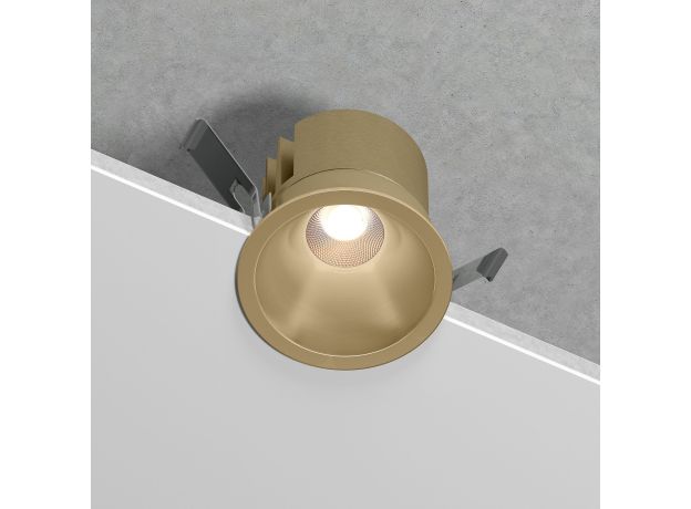 Светильник встраиваемый светодиодный Forte 15W 4000K латунь 25071/LED