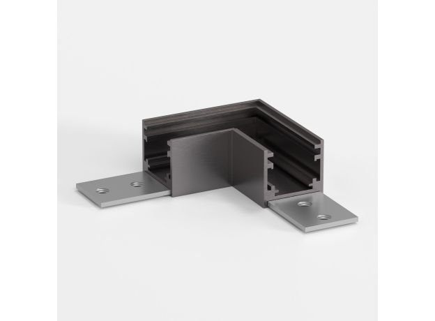 Titan Line Коннектор угловой для накладного шинопровода титан 85224/00