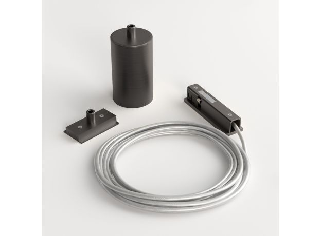 Titan Line Подвесной комплект для подключения трековой системы освещения к питанию титан боковой 85009/00 85009/00