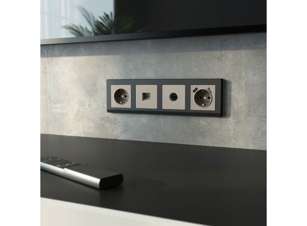 ТВ-розетка оконечная (дымчатый) W1283004