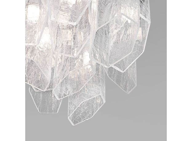 Умный потолочный светильник с плафонами из фактурного стекла 381/10