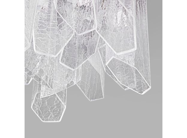 Умный потолочный светильник с плафонами из фактурного стекла 381/10