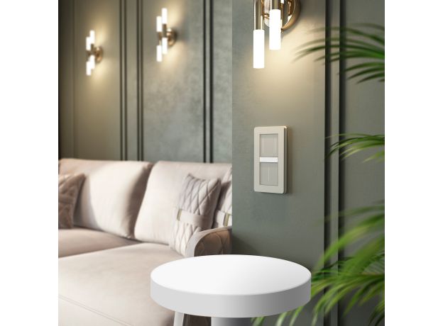 Умный сенсорный выключатель двухклавишный (дымчатый) W4523641