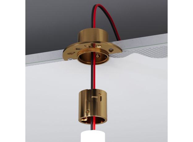 Встраиваемое крепление для круглого гибкого неона Full light латунь FL 2860