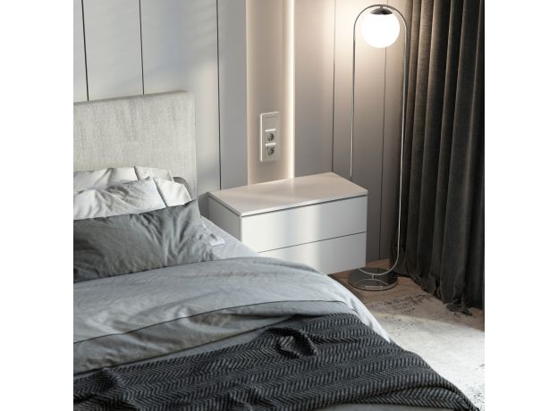 Выключатель одноклавишный проходной с подсветкой (дымчатый) W1212104