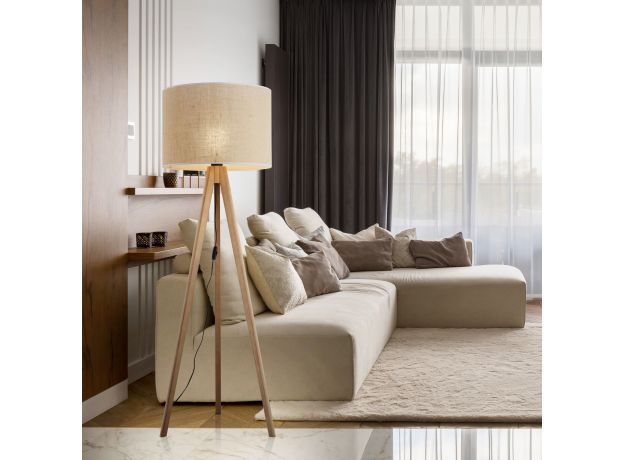 Напольный светильник с тканевым абажуром 16020 Grand