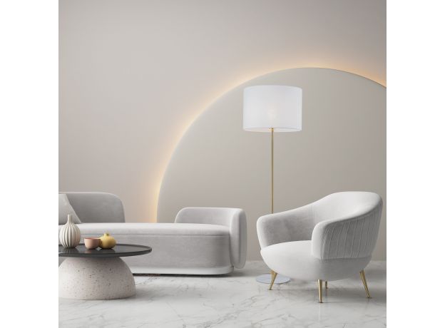 Напольный светильник с тканевым абажуром 16033 Umberto