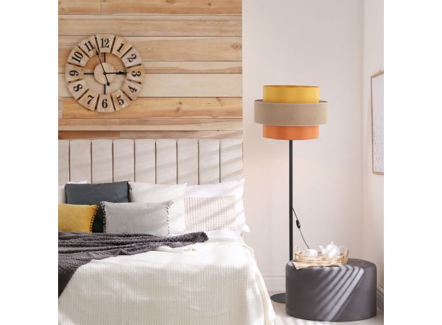 Напольный светильник с тканевым абажуром 16451 Trio