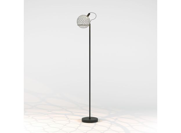 Напольный светодиодный светильник с металлическим плафоном 80492/1 черный