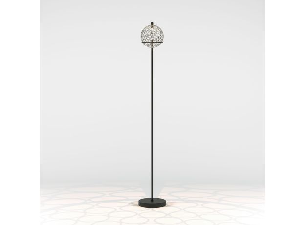 Напольный светодиодный светильник с металлическим плафоном 80492/1 черный