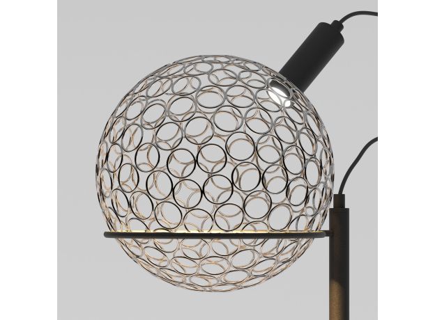 Напольный светодиодный светильник с металлическим плафоном 80492/1 черный