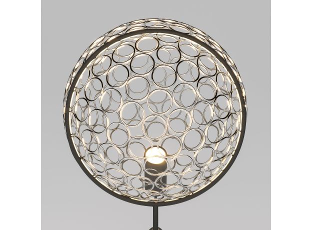 Напольный светодиодный светильник с металлическим плафоном 80492/1 черный