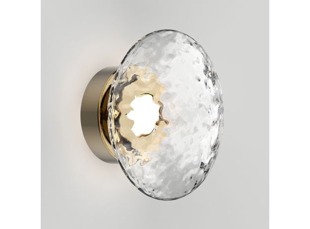 Настенный светильник с прозрачным стеклянным плафоном 50389/1 LED латунь