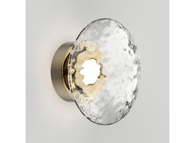 Настенный светильник с прозрачным стеклянным плафоном 50389/1 LED латунь