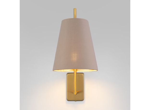Настенный светильник с тканевым абажуром 60173/1 латунь