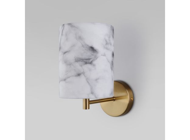 Настенный светильник с тканевым абажуром 60174/1 латунь