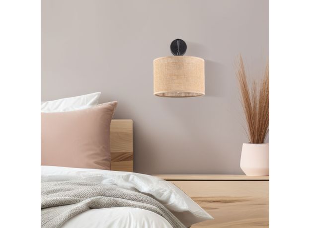 Настенный светильник с тканевым абажуром 6858 Juta