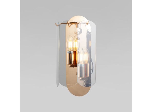 Настенный светильник со стеклянным плафоном 60170/2 золото