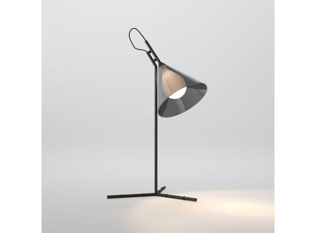 Настольный светильник со стеклянным плафоном 01186/1 черный