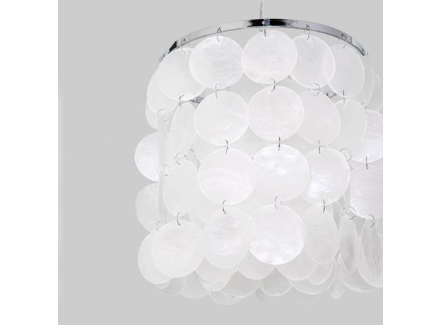 Подвесной светильник с перламутром 60185/1 хром/перлаиутр