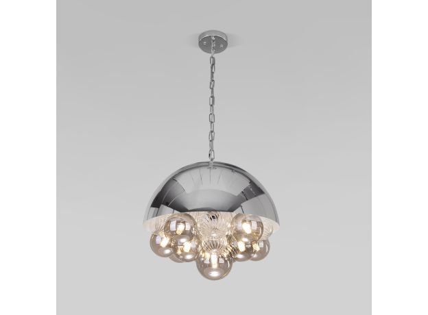 Подвесной светильник со стеклянными плафонами 30178 хром